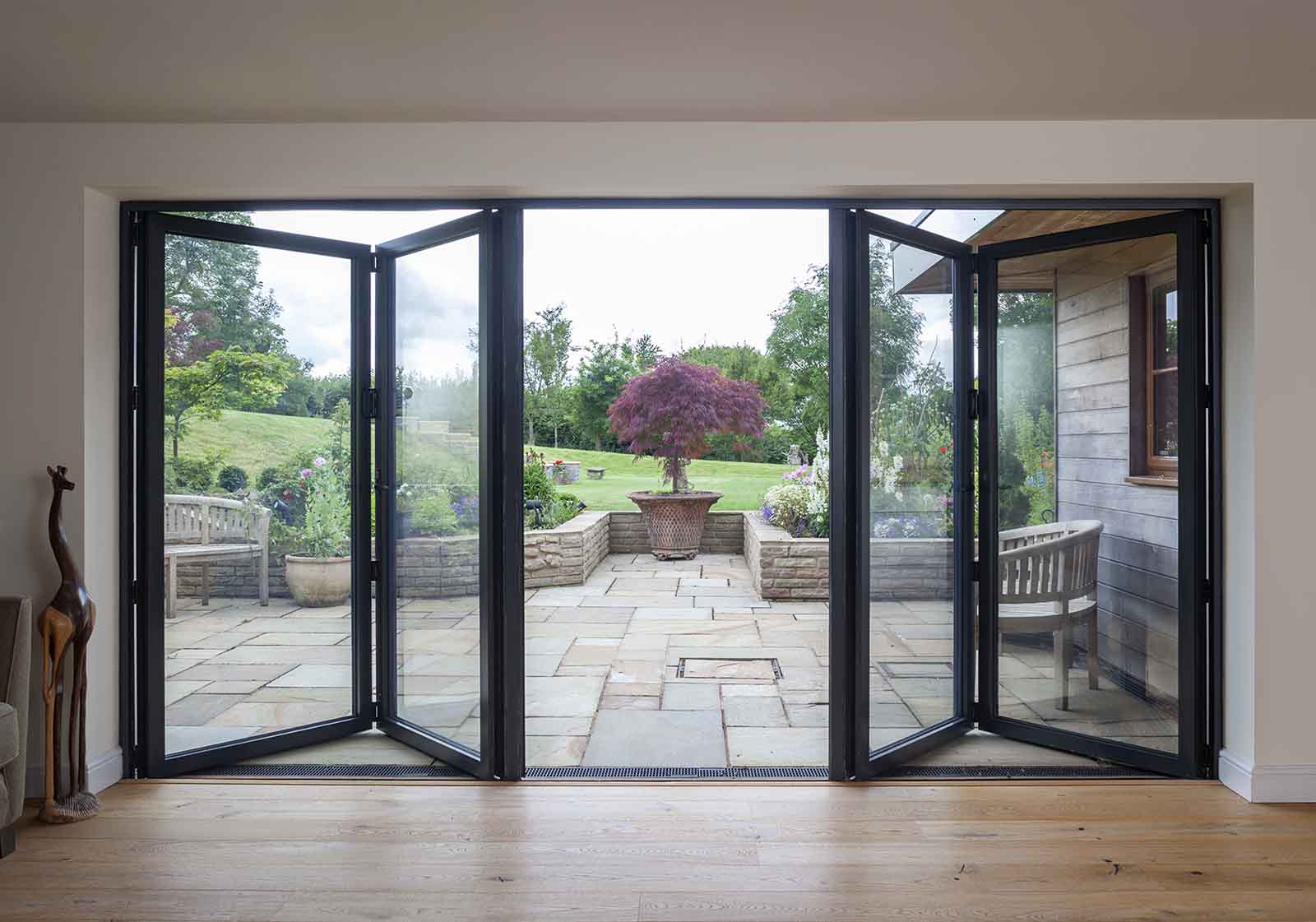 Smart Black Aluminium Door